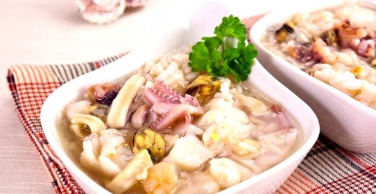 Суп с морепродуктами