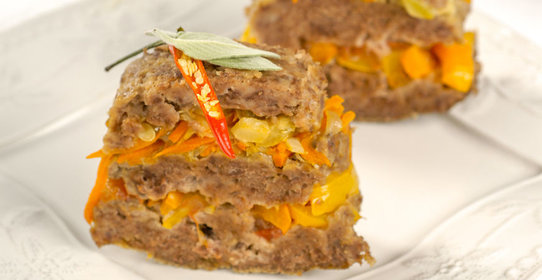 Слоеный мясной хлеб