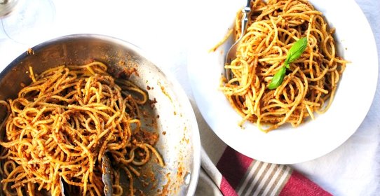 Паста с сушеными помидорами