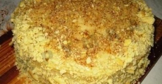 Вегетарианский торт Наполеон без яиц