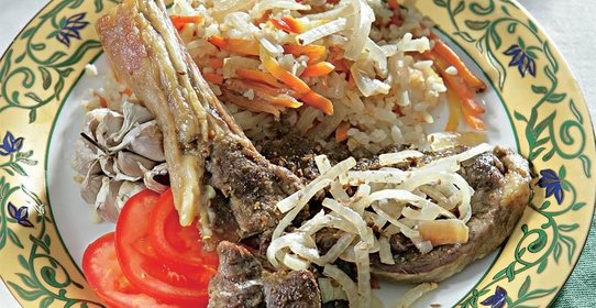 Баранина, запеченная с рисом