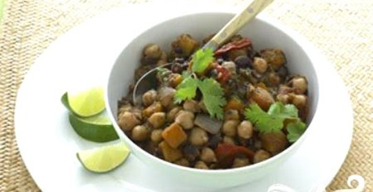 Рагу из тыквы и фасоли