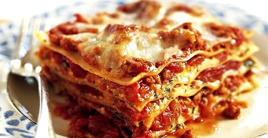 Лазанья с овощами с сыром