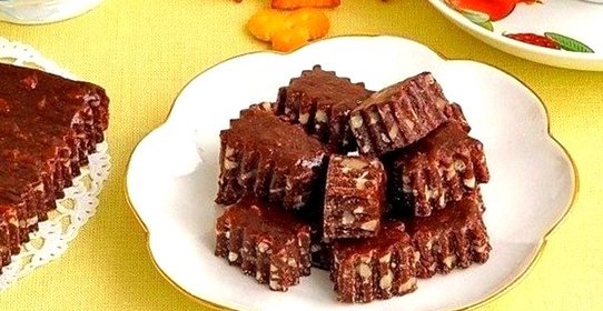 Шоколадно-ореховые тянучки