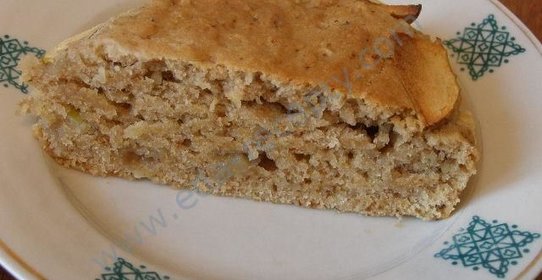 Постная шарлотка с яблоками