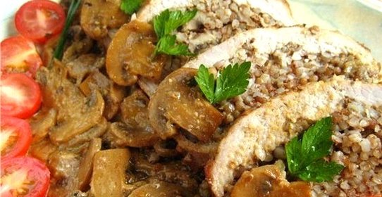 Котлеты, фаршированные гречкой и грибами