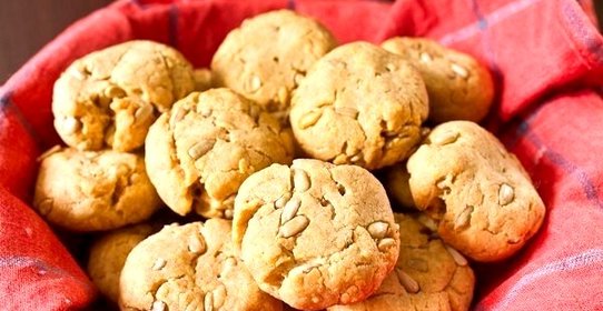 Картофельное печенье с семечками