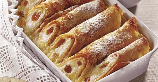 Трубочки с творожной начинкой