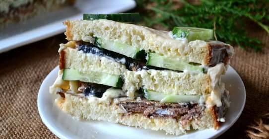 Бутербродный торт