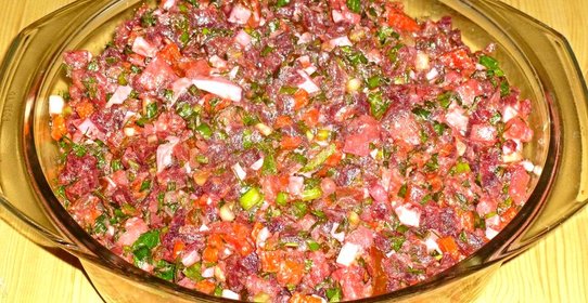 Винегрет с яйцом