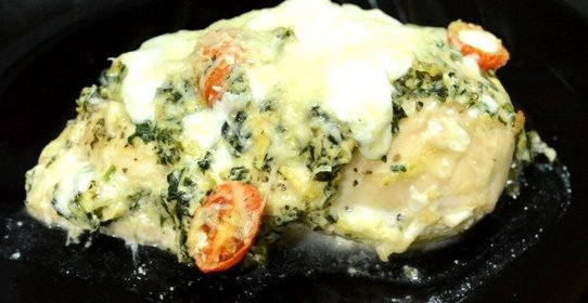 Курица, фаршированная сыром