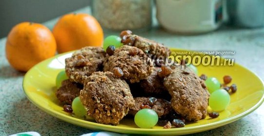 Овсяное печенье без масла и сахара