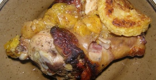 Курица с мандаринами