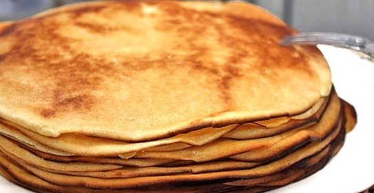 Блины Mинутка на сковороде