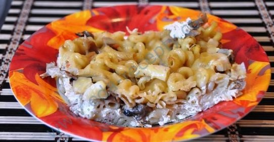 Макароны с яйцом