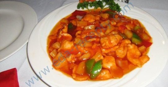 Курица с ананасом по-китайски