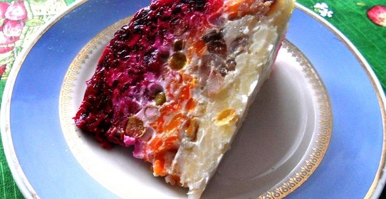 Заливная сельдь под шубой