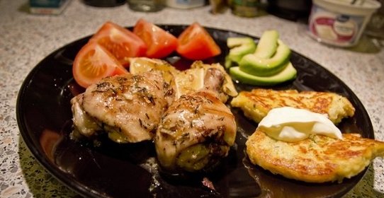 Курица с лимоном и тимьяном