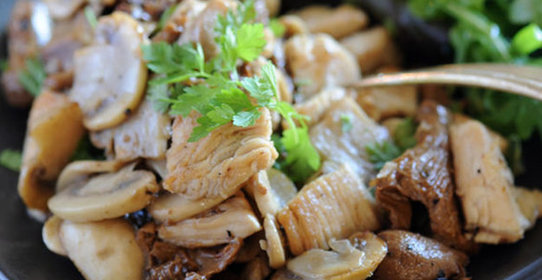 Индейка с грибами