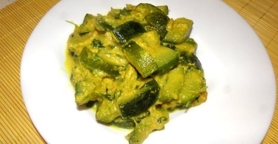 Кабачки в молоке