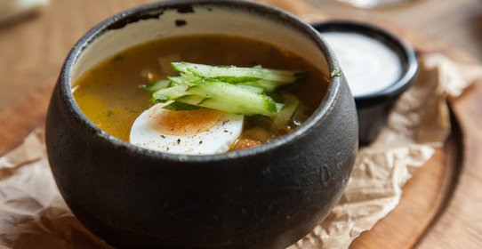 Куриная лапша с опятами