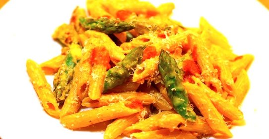 Паста со спаржей