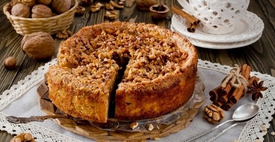 Кофейно-ореховый торт