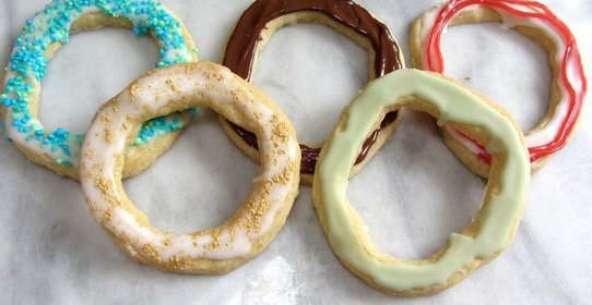 Печенье Олимпийские кольца