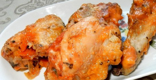 Курица в остром томатном соусе