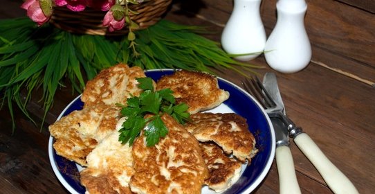 Куриные оладьи
