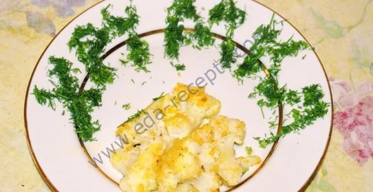 Жареная цветная капуста с яйцом на сковороде