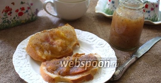 Грушевое варенье с маком в хлебопечке