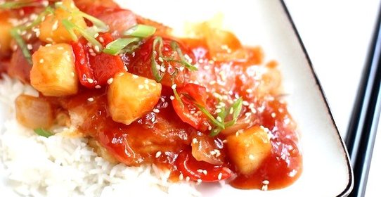 Курица под кисло-сладким соусом