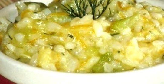 Рагу из кабачков с рисом