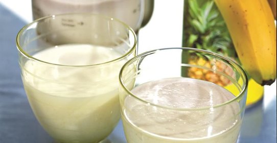 Густой банановый коктейль