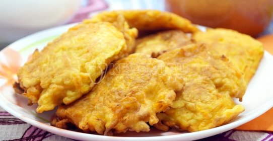 Морковные оладьи