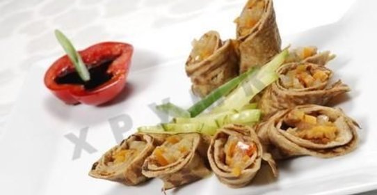 Блины гречневые без дрожжей с начинкой