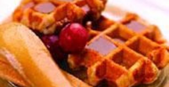 Морковные вафли с грушами