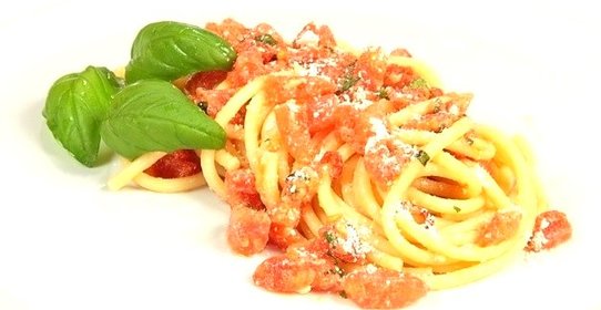 Спагетти с помидорами