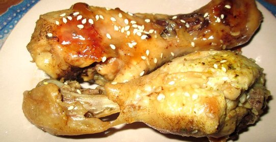 Куриные ножки с кунжутом по-восточному