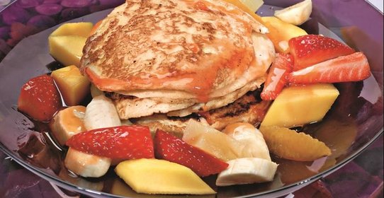 Рисовые блины с фруктами