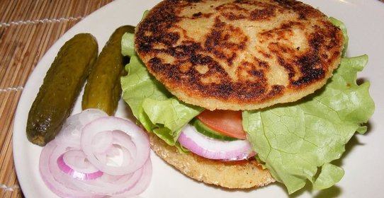 Постный бургер