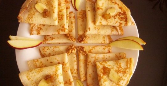 Блины на кефире с имбирем без сахара