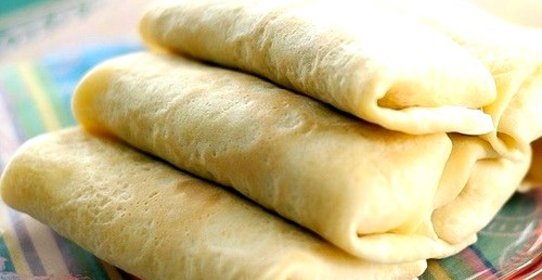 Блинчики с творогом на кислом молоке