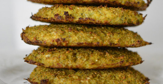 Оладьи из брокколи в духовке