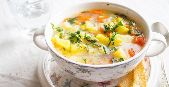 Картофельная похлебка со сладкой кукурузой