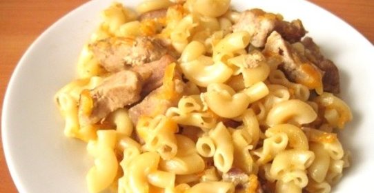 Рожки с мясом в мультиварке