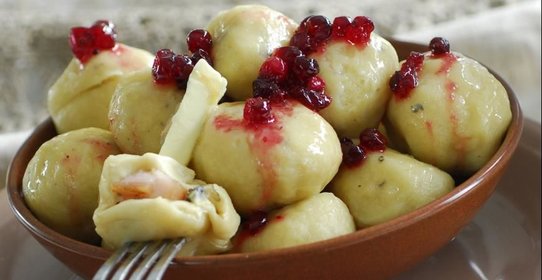 Картофельные шарики со свининой