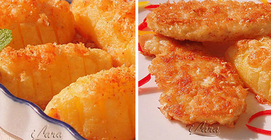 Куриные мини-шницели с картофелем по-словацки