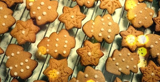 Рождественское пряное имбирное печенье